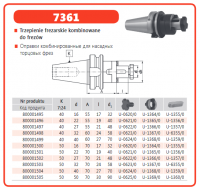 Оправка для торцевых фрез 7361-40-27-55